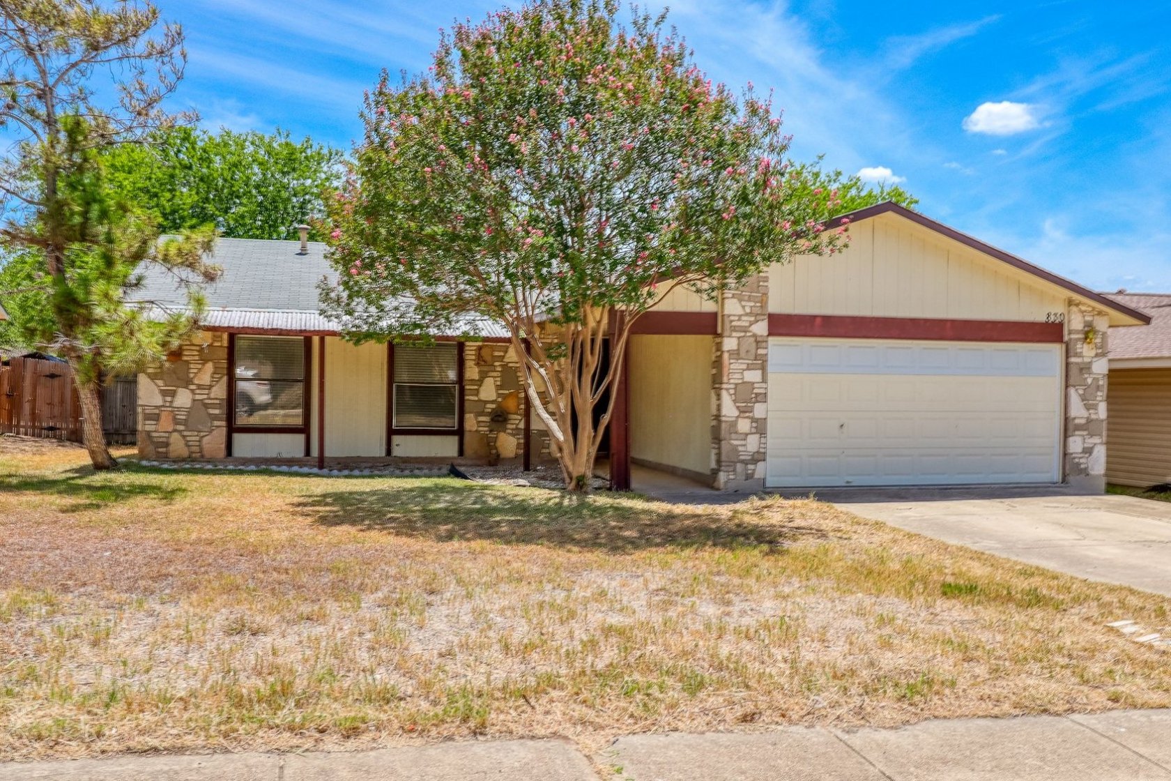A wonderful neighborhood with recreational features makes this three bedroom home even more desirable, along with notable Northside I.S.D. schools nearby. The central family room includes a ceiling to floor stone fireplace and is expanded by a covered patio to enjoy the privacy fenced yard. A nice kitchen with gas stove, has plenty of counter space, and the large dining area has a double door with enclosed blinds leading to the patio. The master suite has its own bath with tub/combo. Two nice-sized bedrooms have a convenient hall bath nearby.