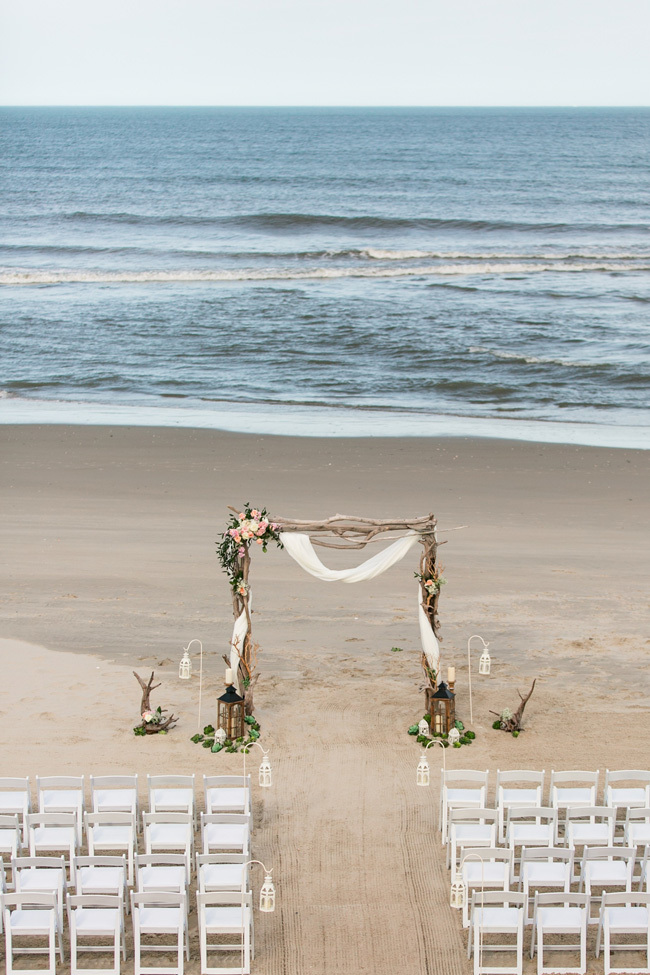 A romantic driftwood beach wedding ceremony arch A romantic driftwood beach wedding ceremony arch
