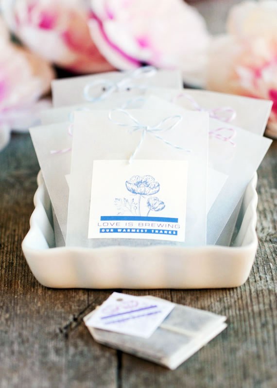 DIY tea bag wedding favors under $1 DIY tea bag wedding favors