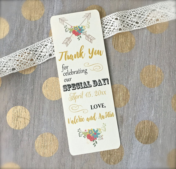 Bookmark wedding favors under $1 Bookmark wedding favors customized with name and wedding date