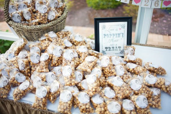 Popcorn wedding favors under $1 Popcorn as wedding favors