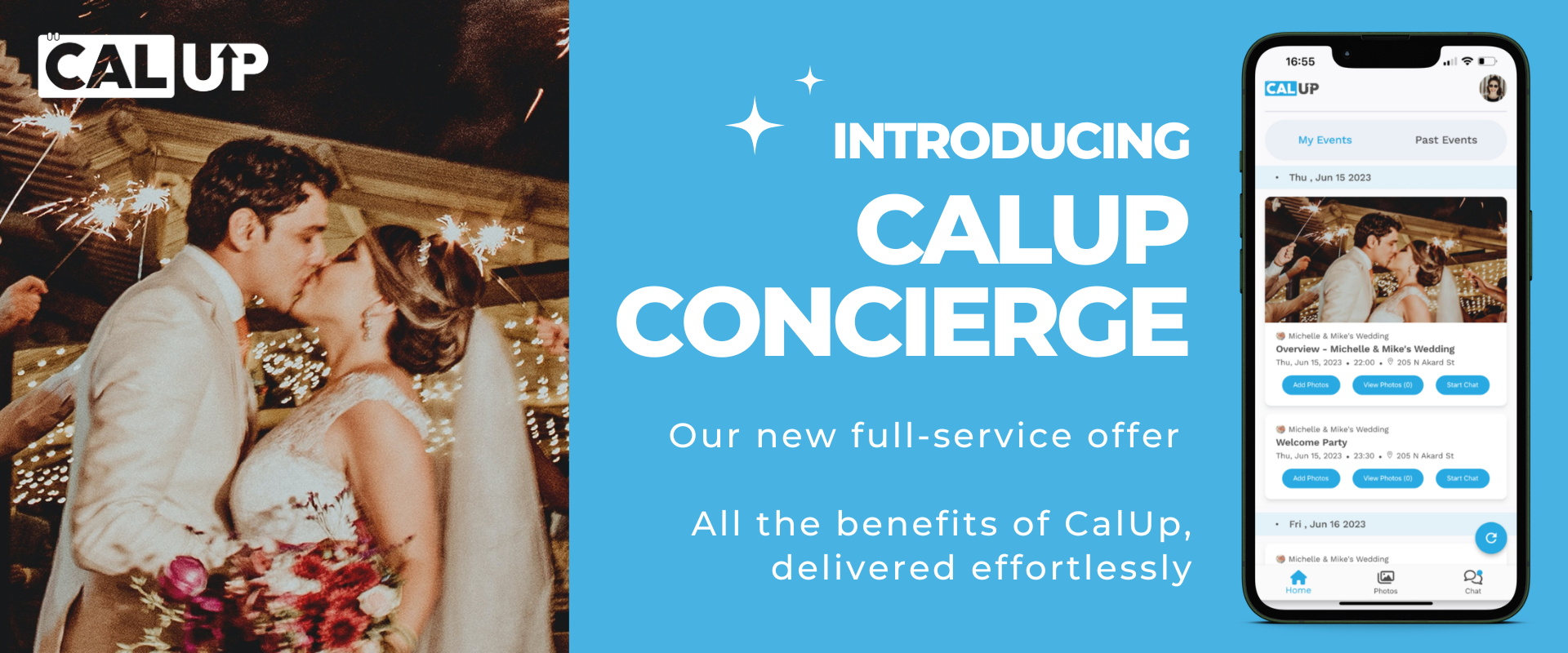 CalUp Concierge Wedding Coordination App