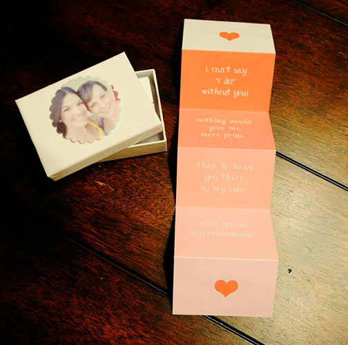 Bridesmaid Note Bridesmaid Note