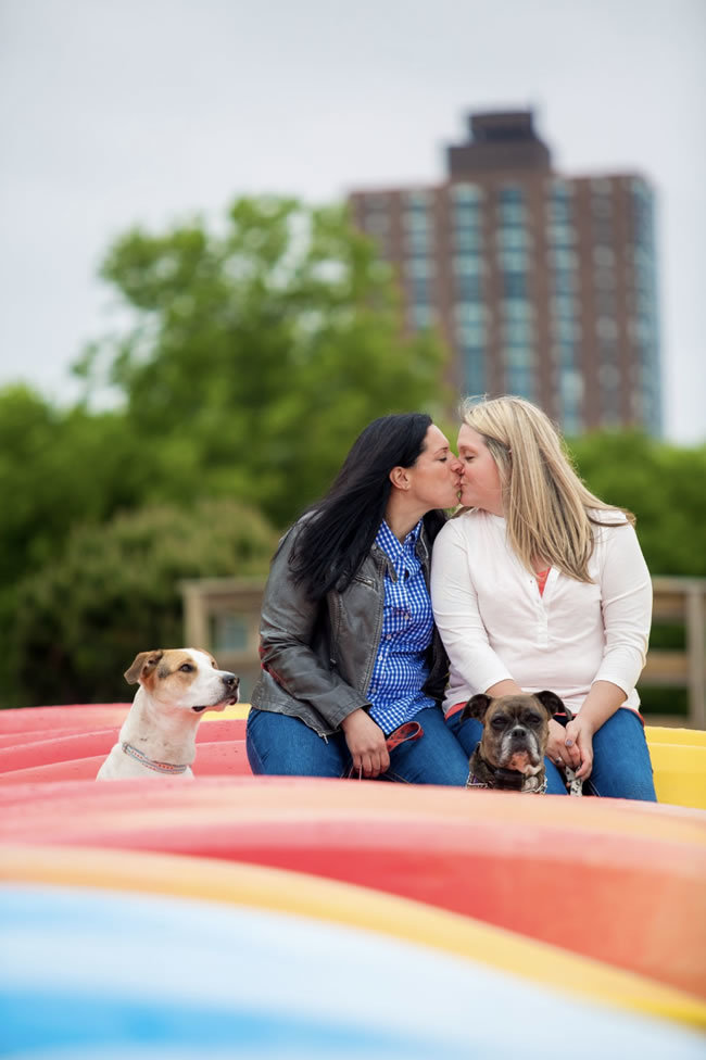 Engagement photos with your dogs