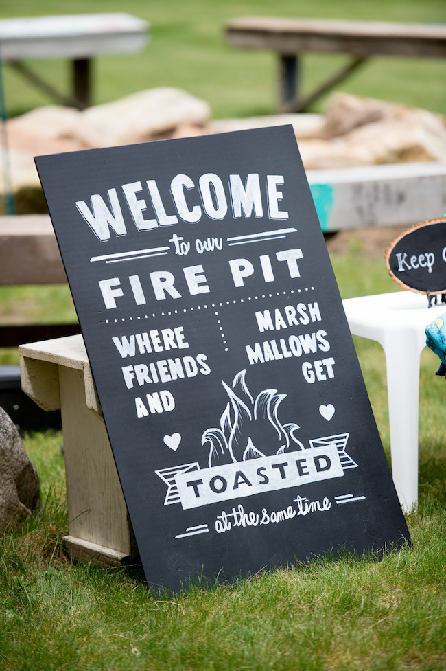 Where Friends and Marshmallows Get Toasted | Funny wedding signs Where Friends and Marshmallows Get Toasted | Funny wedding signs