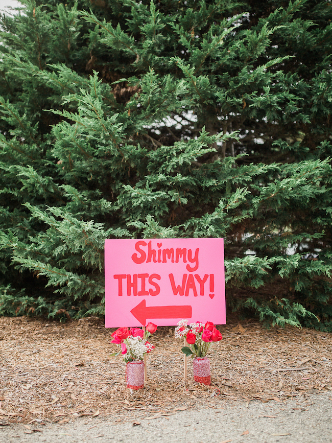 Shimmy This Way! Funny Wedding Sign Shimmy This Way! Funny Wedding Sign