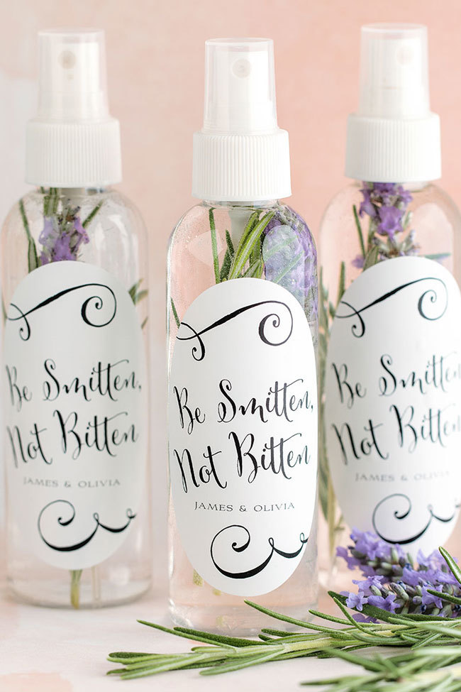 DIY wedding bug spray favors DIY wedding bug spray favors