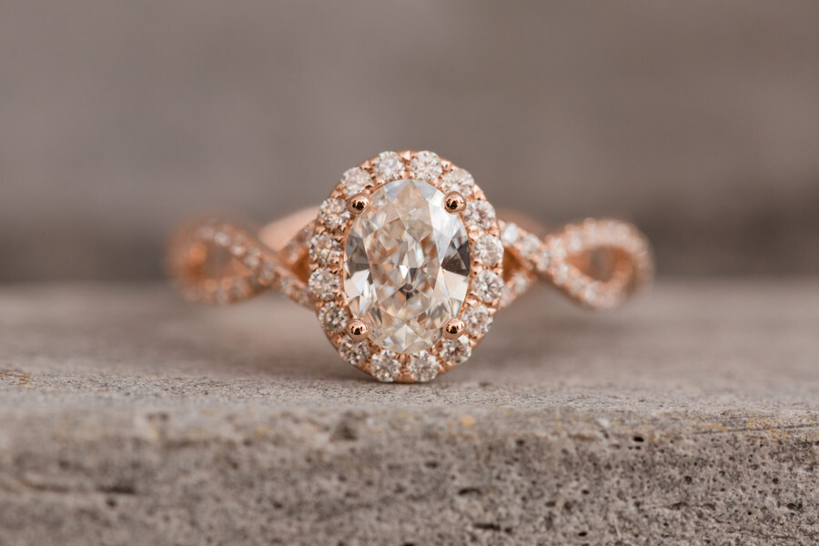 Frances J. Jewelers custom diamond engagement ring