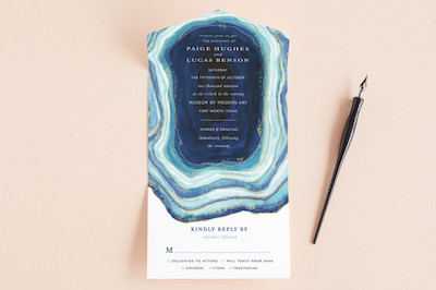 All-in-one wedding invitations from Minted