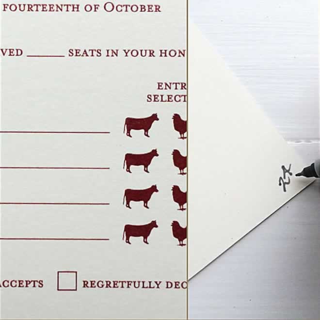 Numbered Wedding Invitations Numbered Wedding Invitations