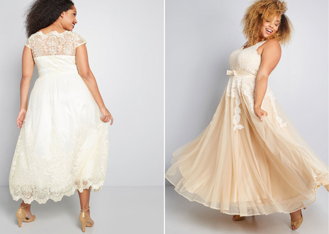 Vintage plus-size wedding dresses from ModCloth Vintage plus-size wedding dresses from ModCloth