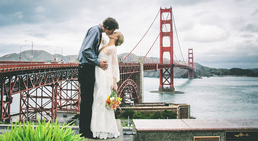 Everything you need to know about getting married in San Francisco A San Francisco Elopement on the Golden Gate Bridge