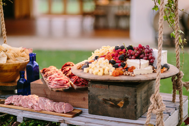 Wedding Food Stations | Cheese + Charcuterie Bar