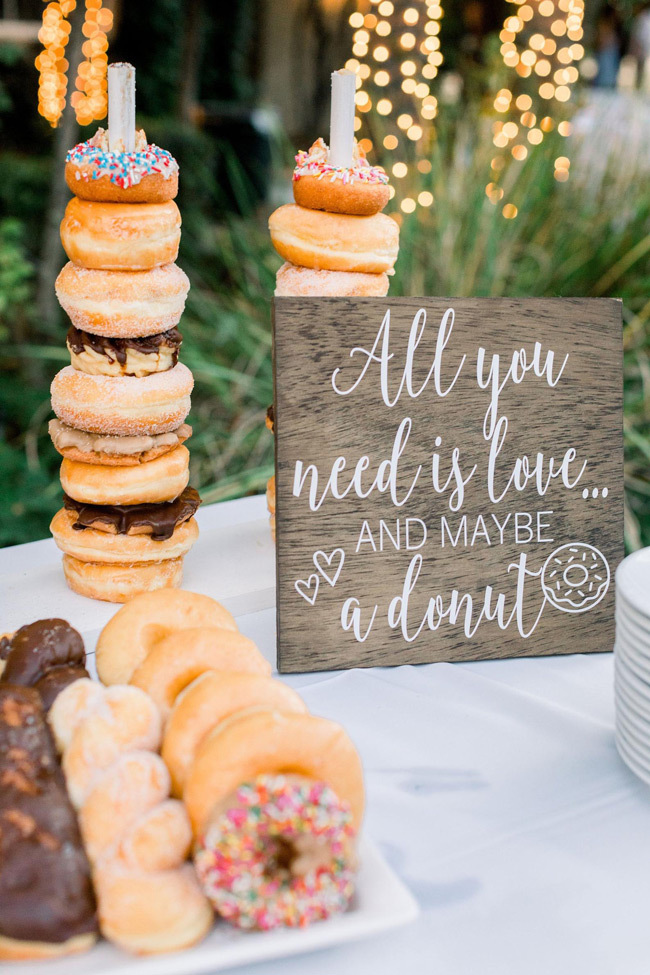 Wedding Food Bar Ideas | Donut Station