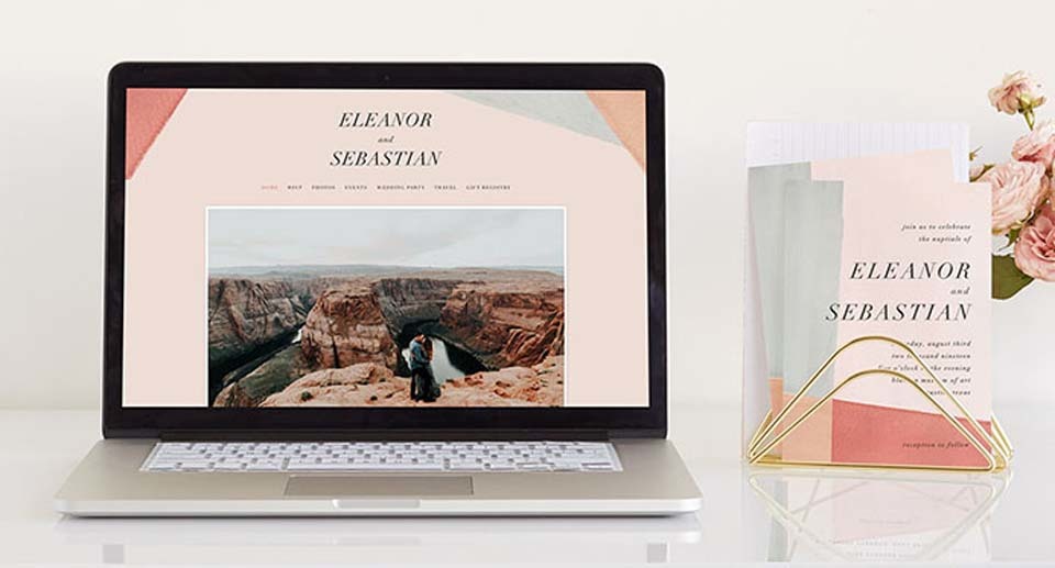 Minted Wedding Websites