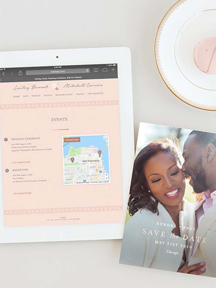 Minted Wedding Website Templates
