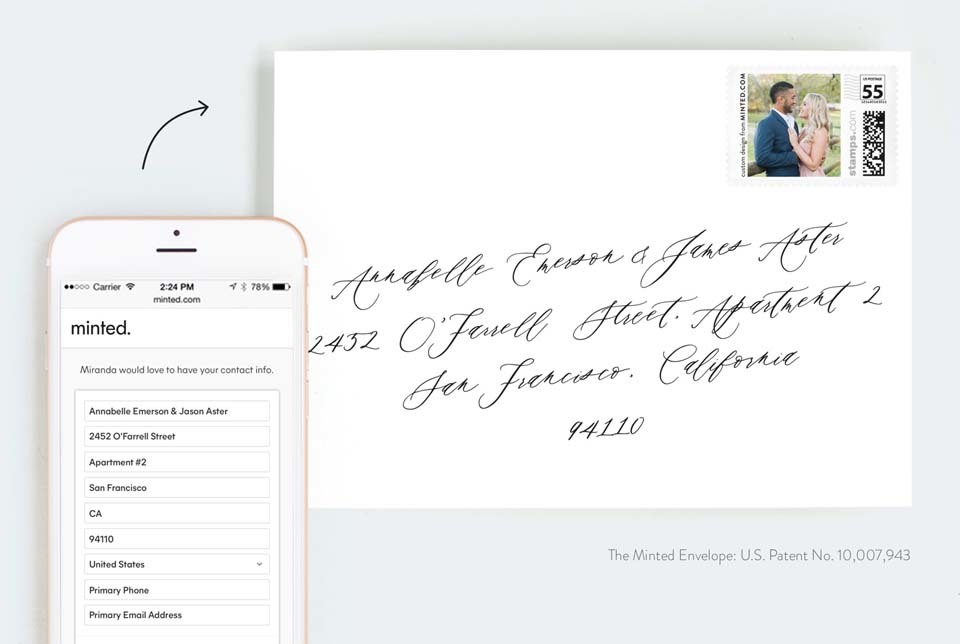 Minted Matching Wedding Websites Invitations