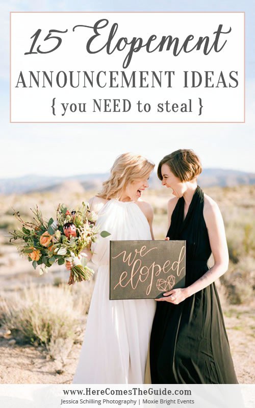 15 Elopement Announcement Ideas 15 Elopement Announcement Ideas