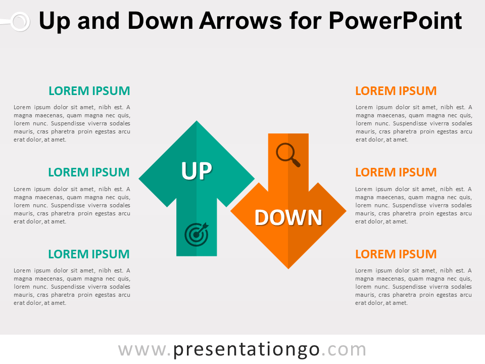 Up And Down Arrows For PowertPoint PresentationGO