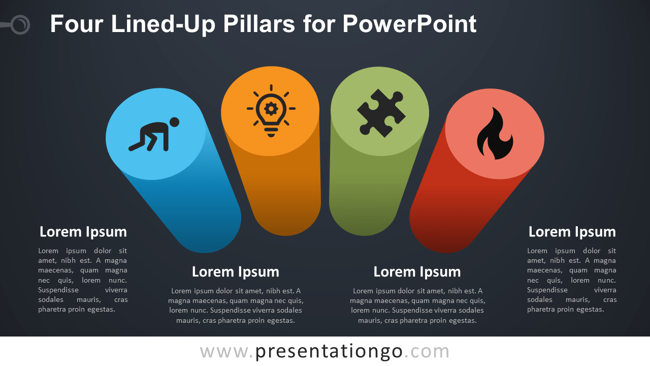 four-lined-up-pillars-for-powerpoint-presentationgo