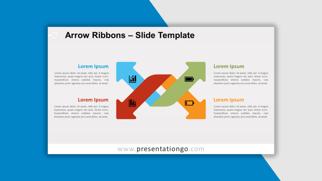 Best Matrix Charts - Arrow Ribbons for PowerPoint and Google Slides