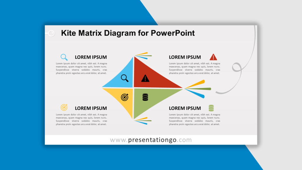Best Matrix Charts - Kite Matrix Diagram for PowerPoint