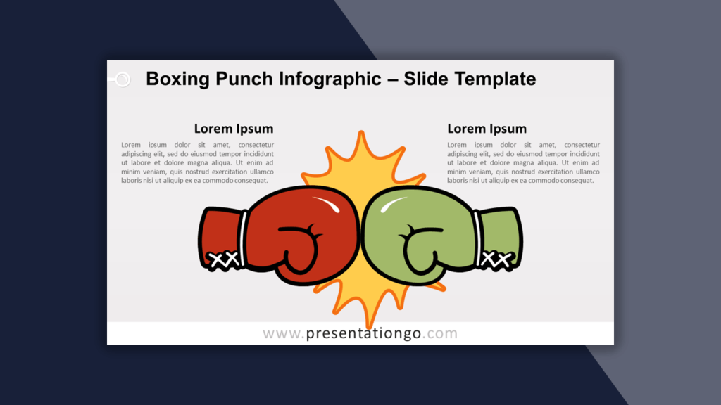 Boxing Punch Infographic Template for PowerPoint