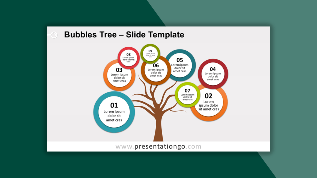 Bubbles Tree Template for PowerPoint
