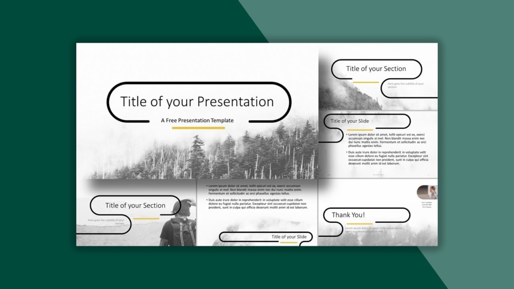 Foggy Forrest Template for PowerPoint