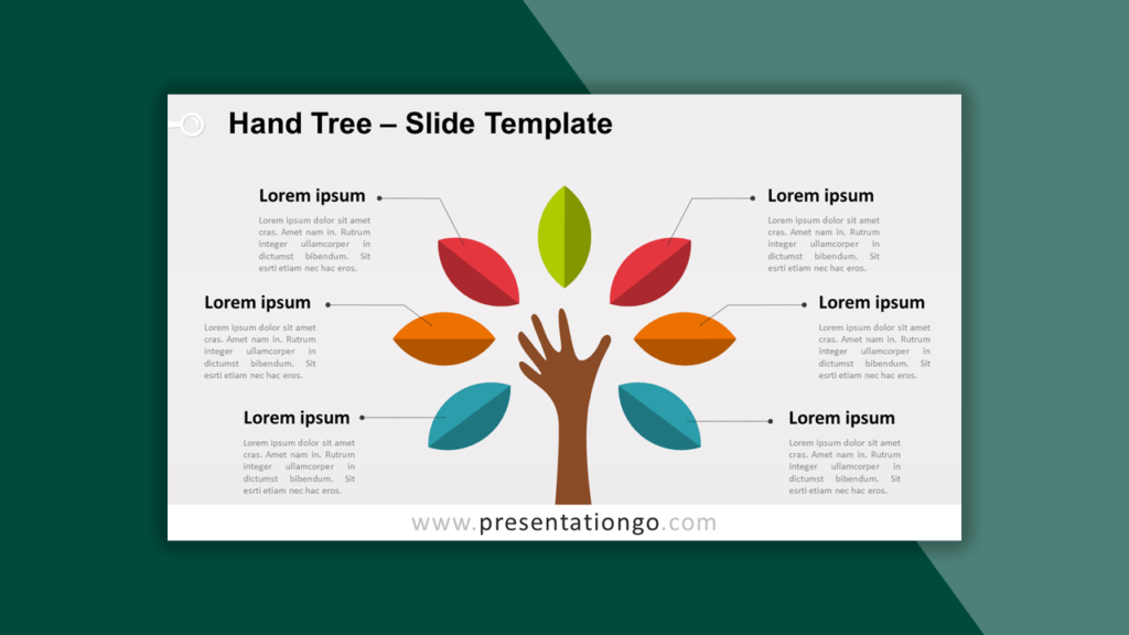 Hand Tree Template for PowerPoint