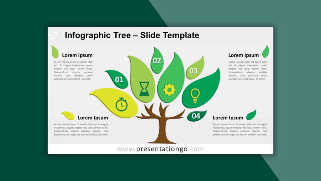 Infographic Tree Template for PowerPoint