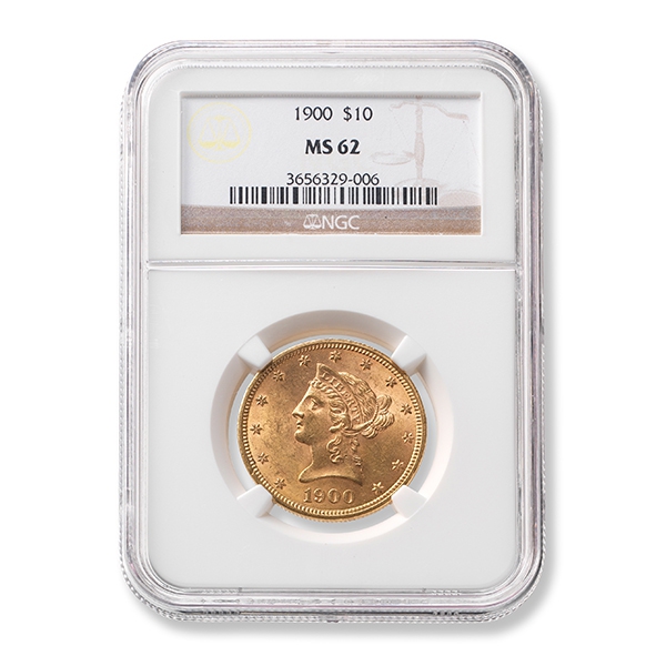 1900 Graded $10 Liberty Gold Coin