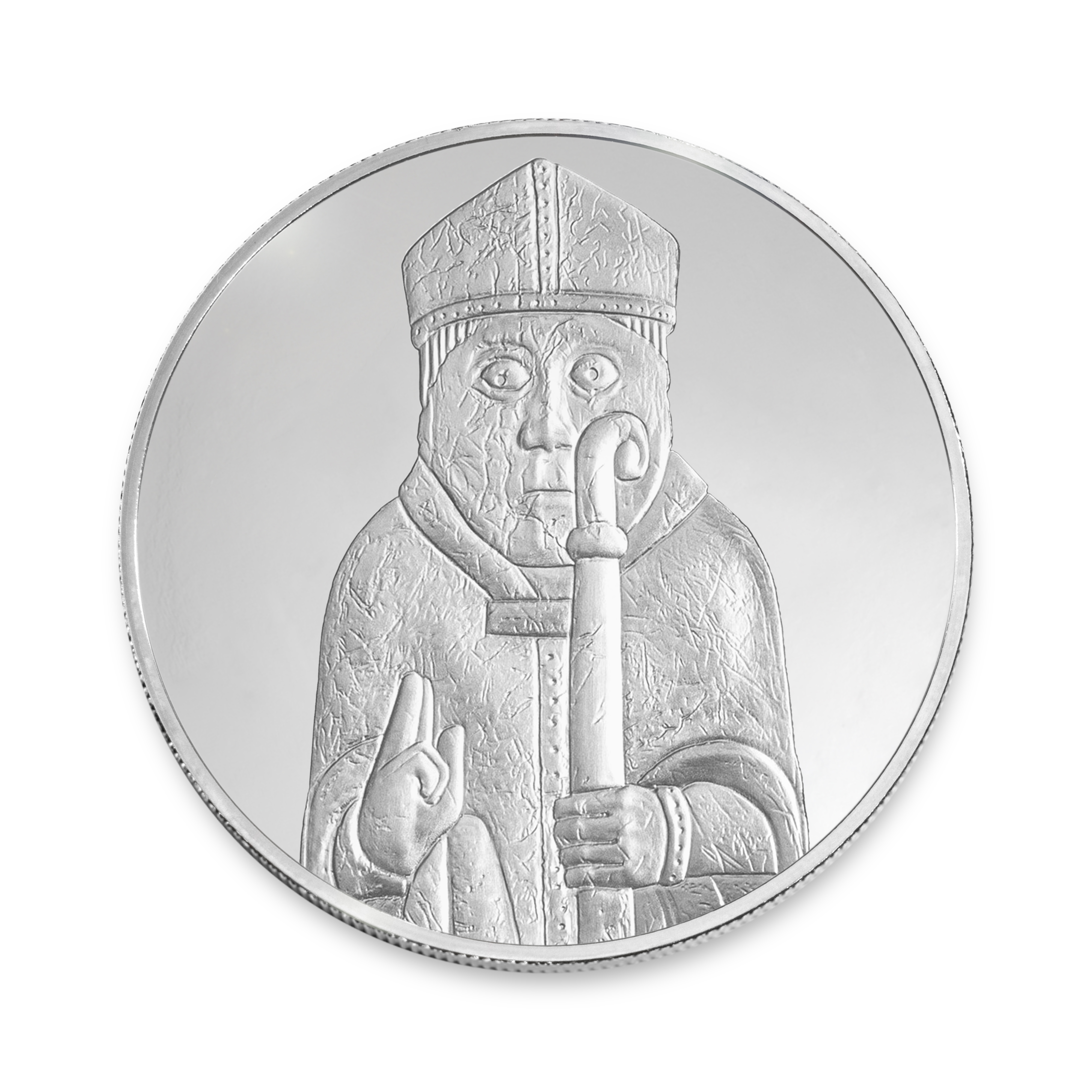 British Museum Chessmen - The Bishop - 2.5 oz Silver Coin