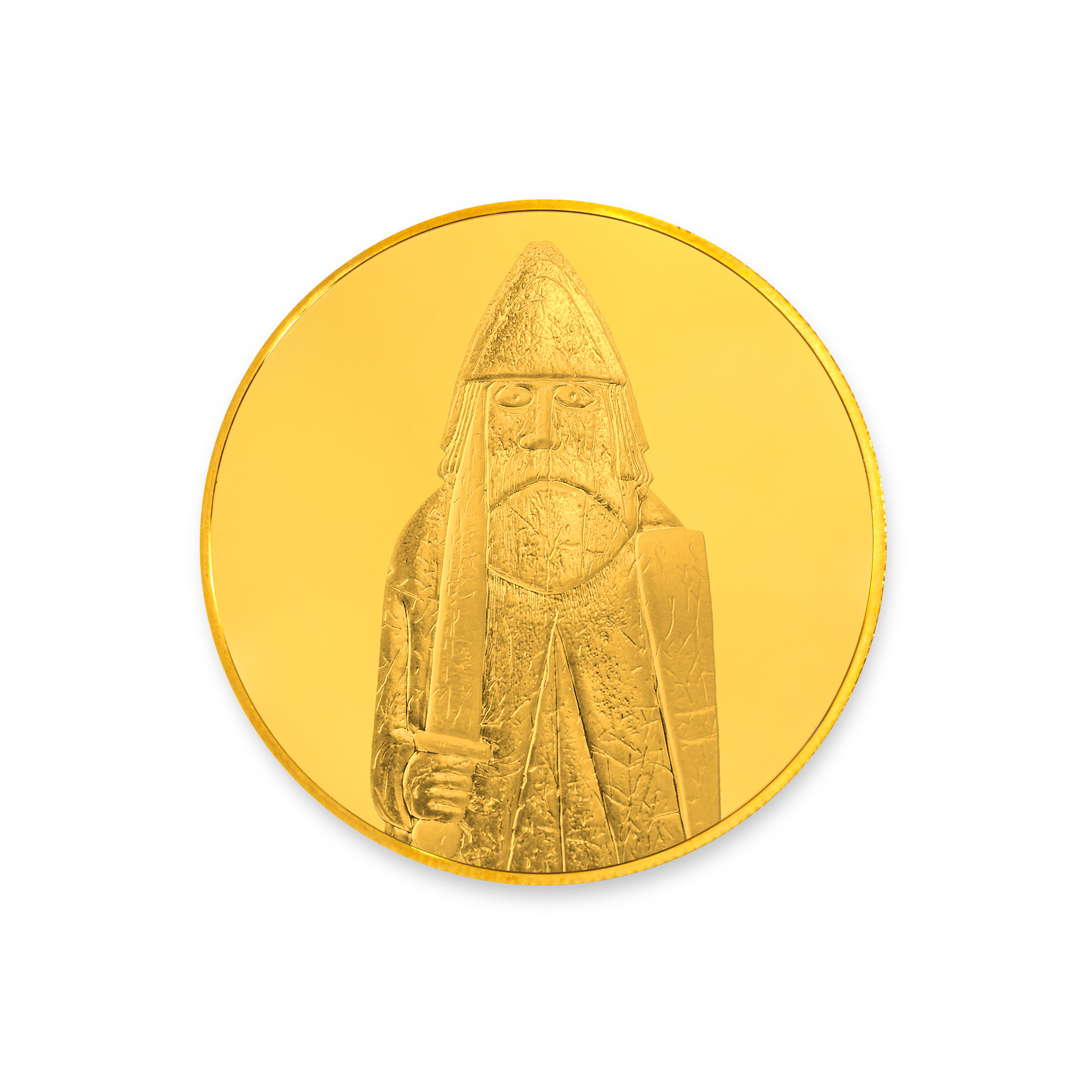 British Museum Lewis Chessmen – The Warder – ¼ oz Gold Coin