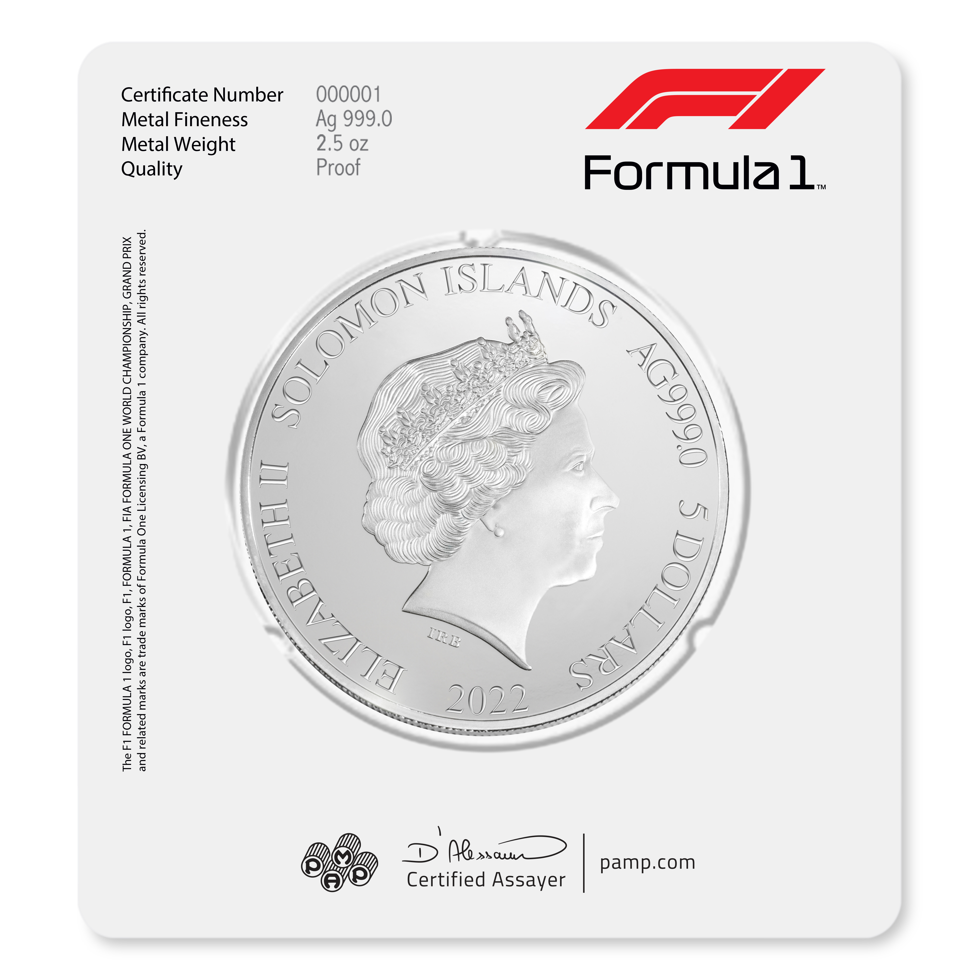 Formula 1® 2.5 oz Silver Coin 2022