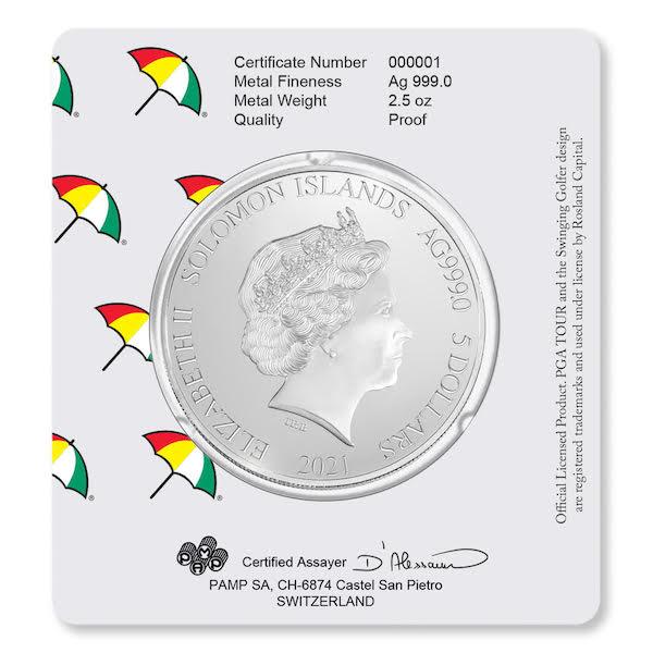 Arnold Palmer 2.5 oz Silver Proof