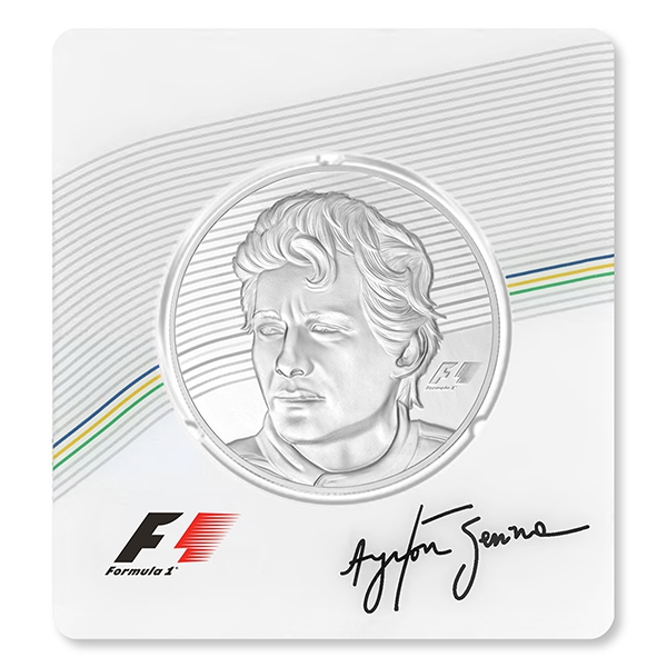 Ayrton Senna 2.5-oz Silver Coin 2017