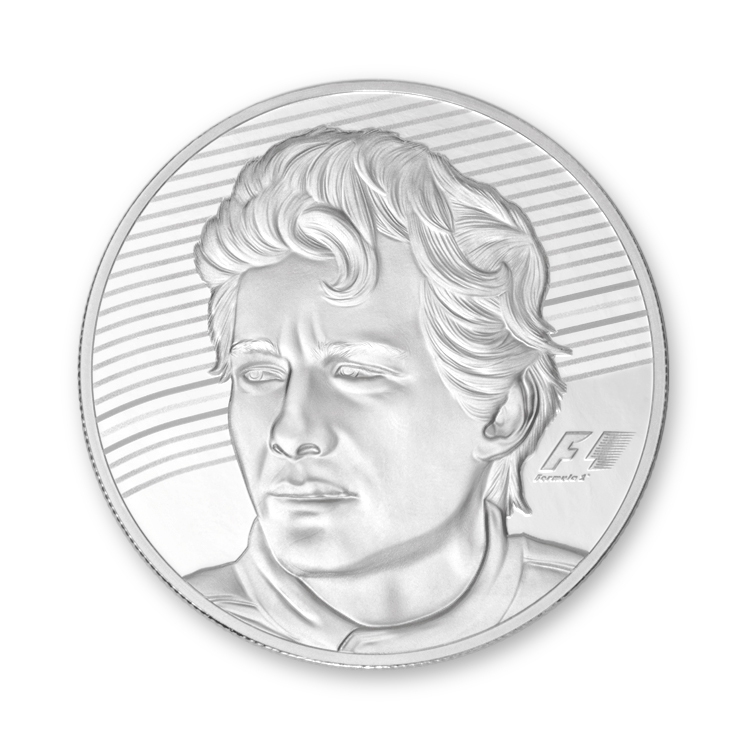 Ayrton Senna Silver Coin Back