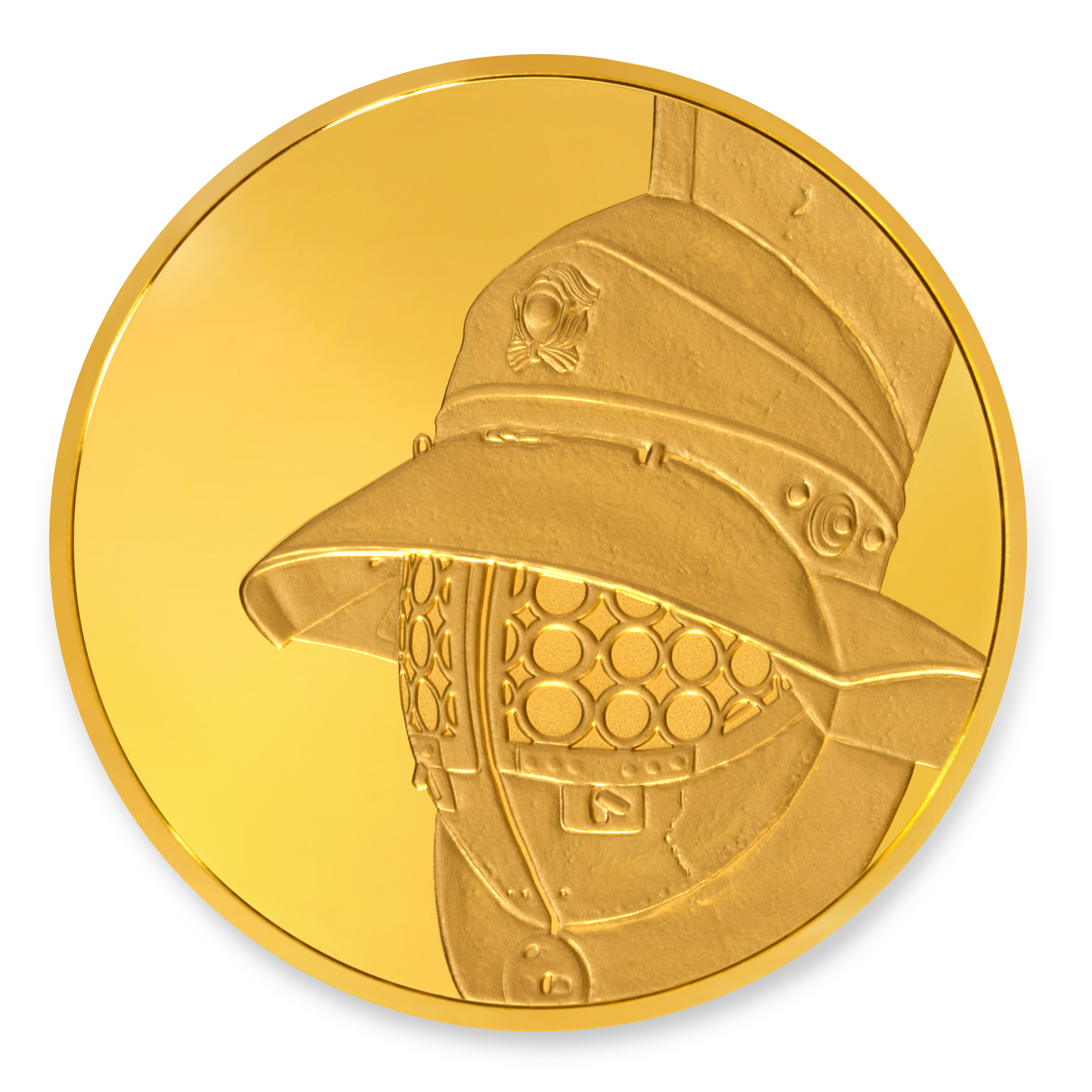 British Museum Roman Gladiator's Helmet Gold 1-kilo Proof