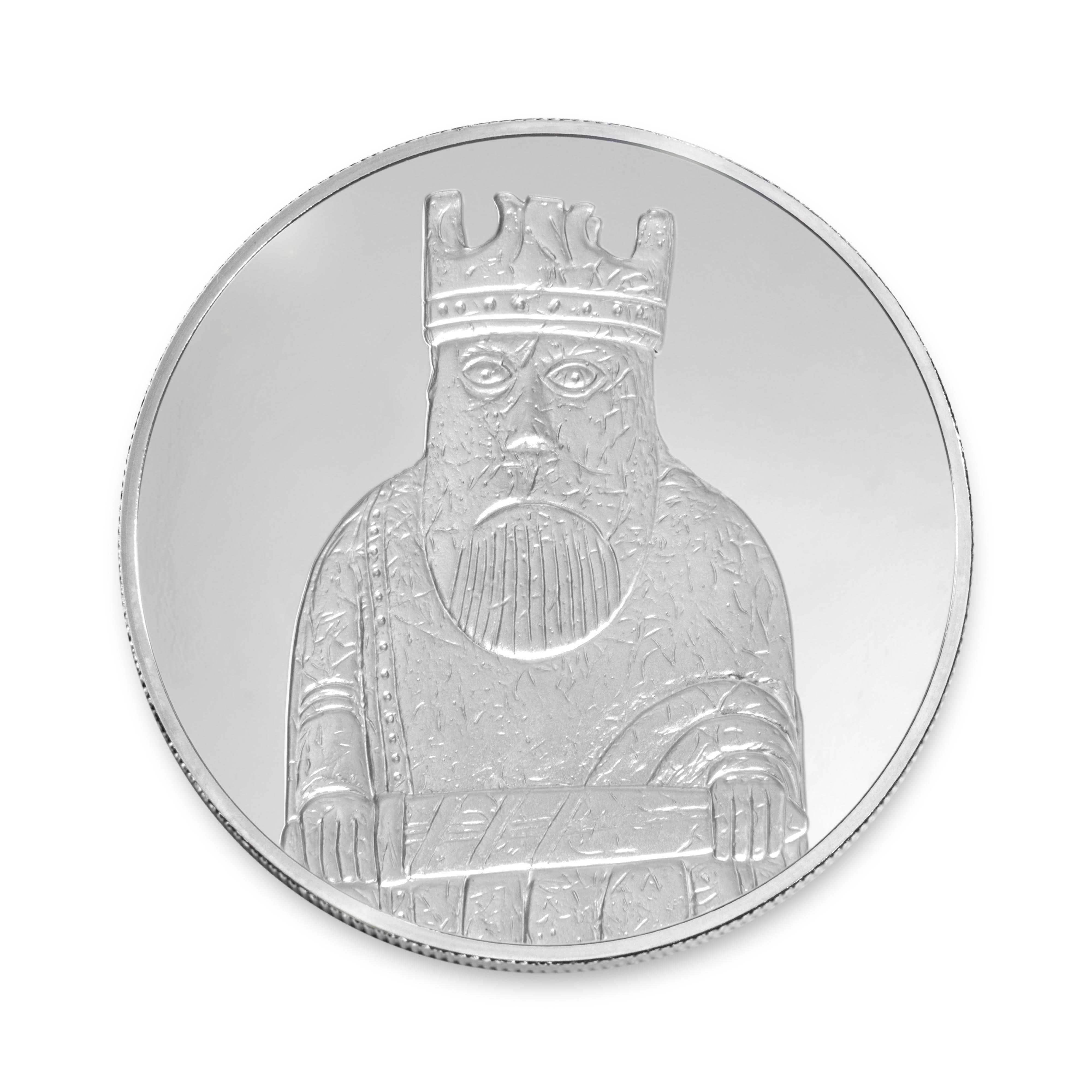 British Museum Lewis Chessmen - The King - 2.5 oz Silver Coin