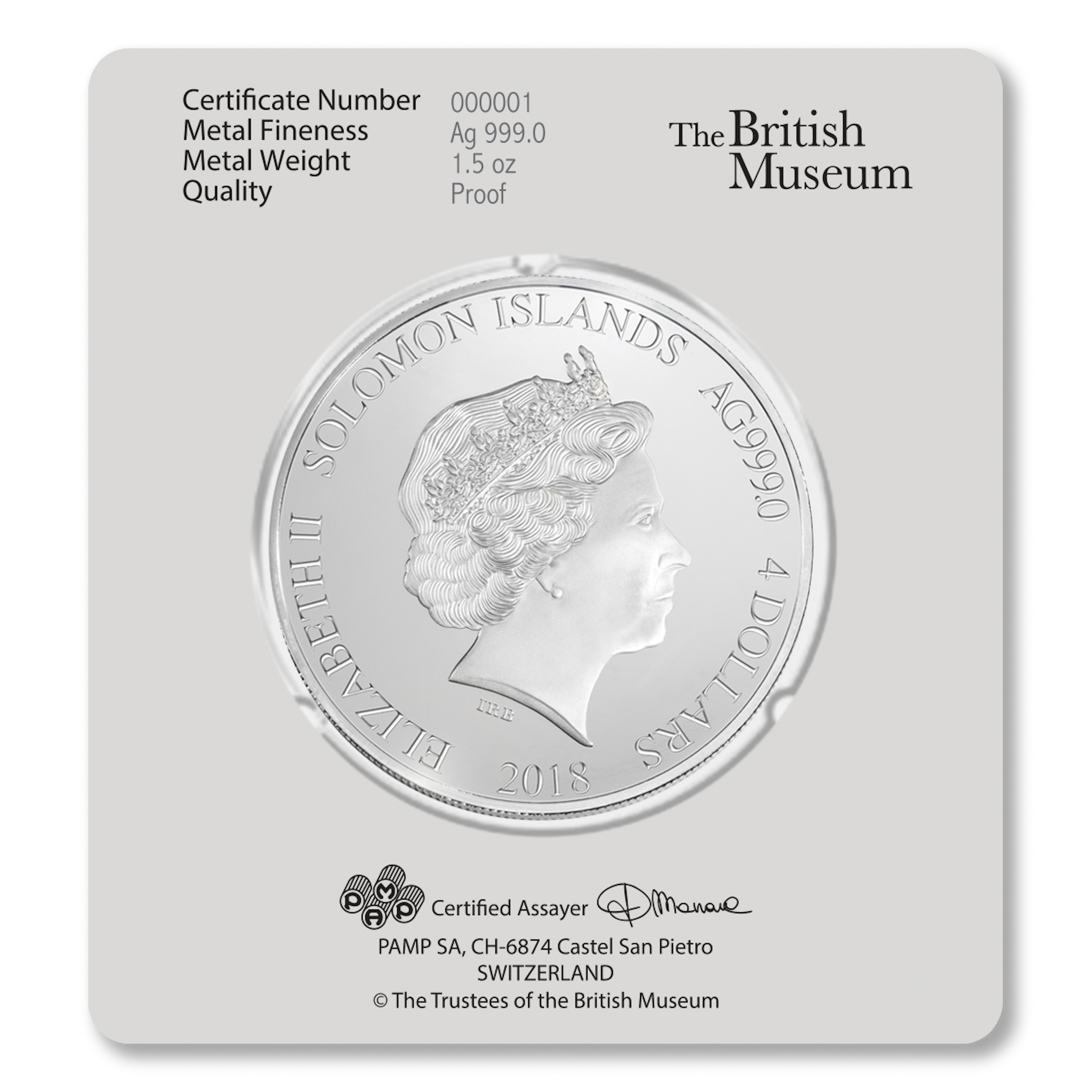 British Museum Silver Card back
