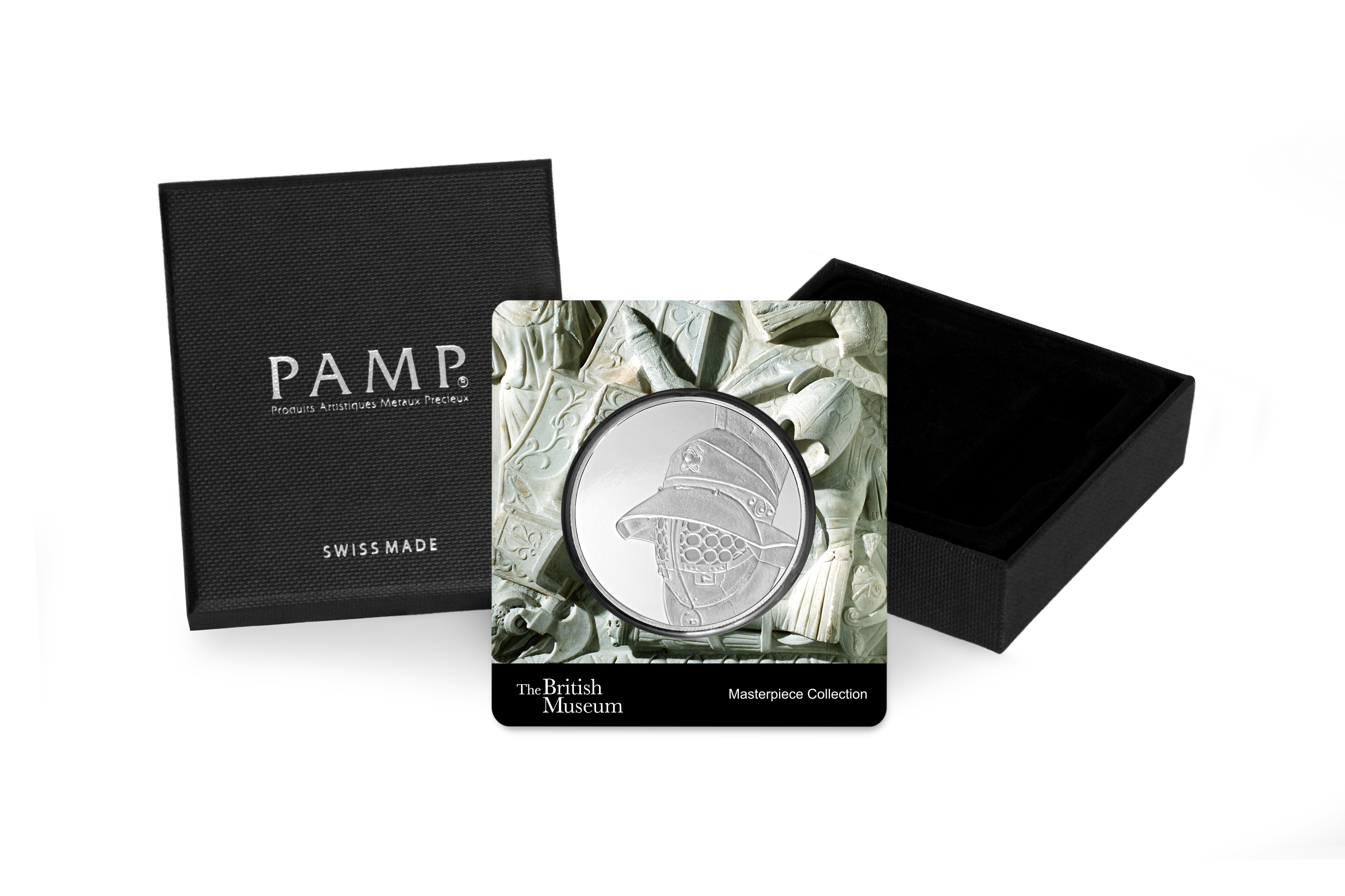British Museum Gladiator's Helmet 1.5 oz Silver Coin