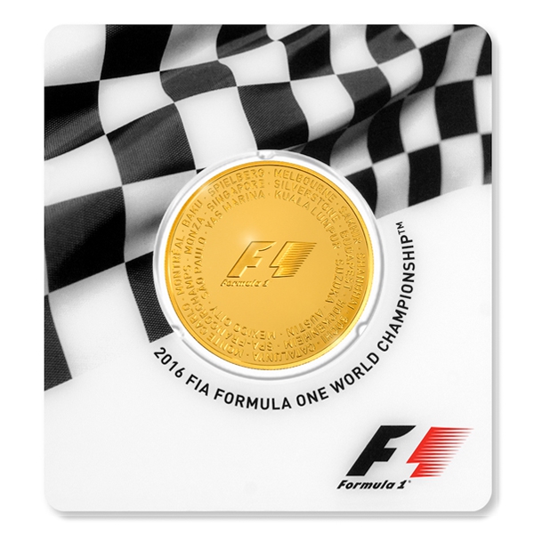 Formula 1 Abu Dhabi Gold Coin Back