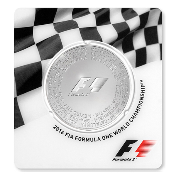 Formula 1 Abu Dhabi Silver Coin Back