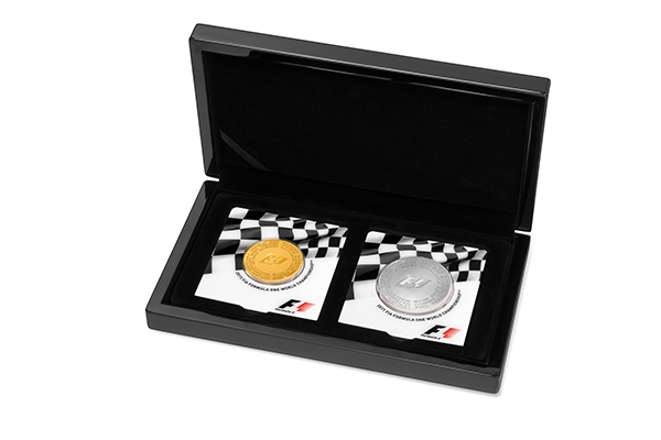 Formula 1 Silver Gold Coin Box