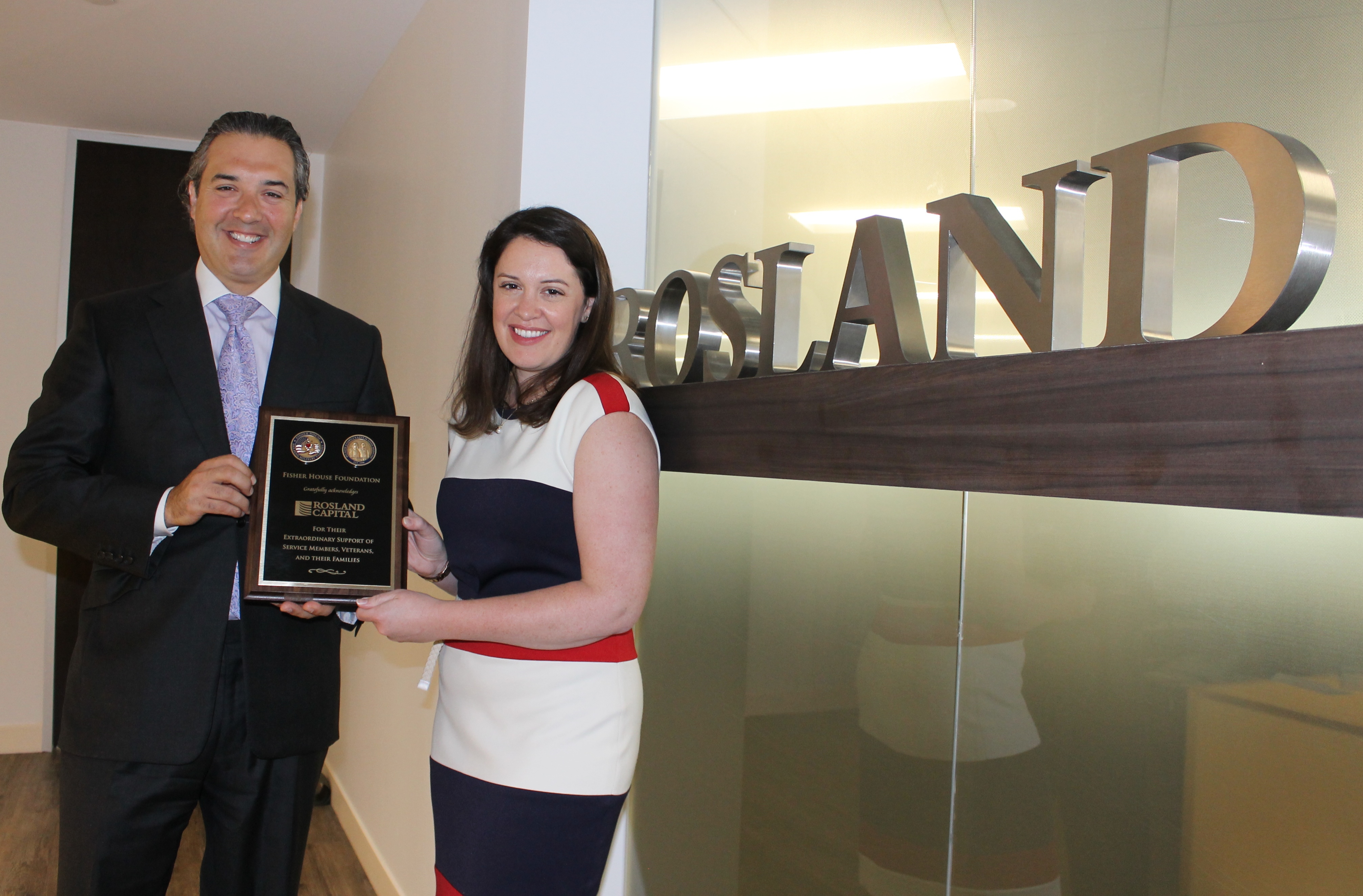 Rosland Capital Award Plaque