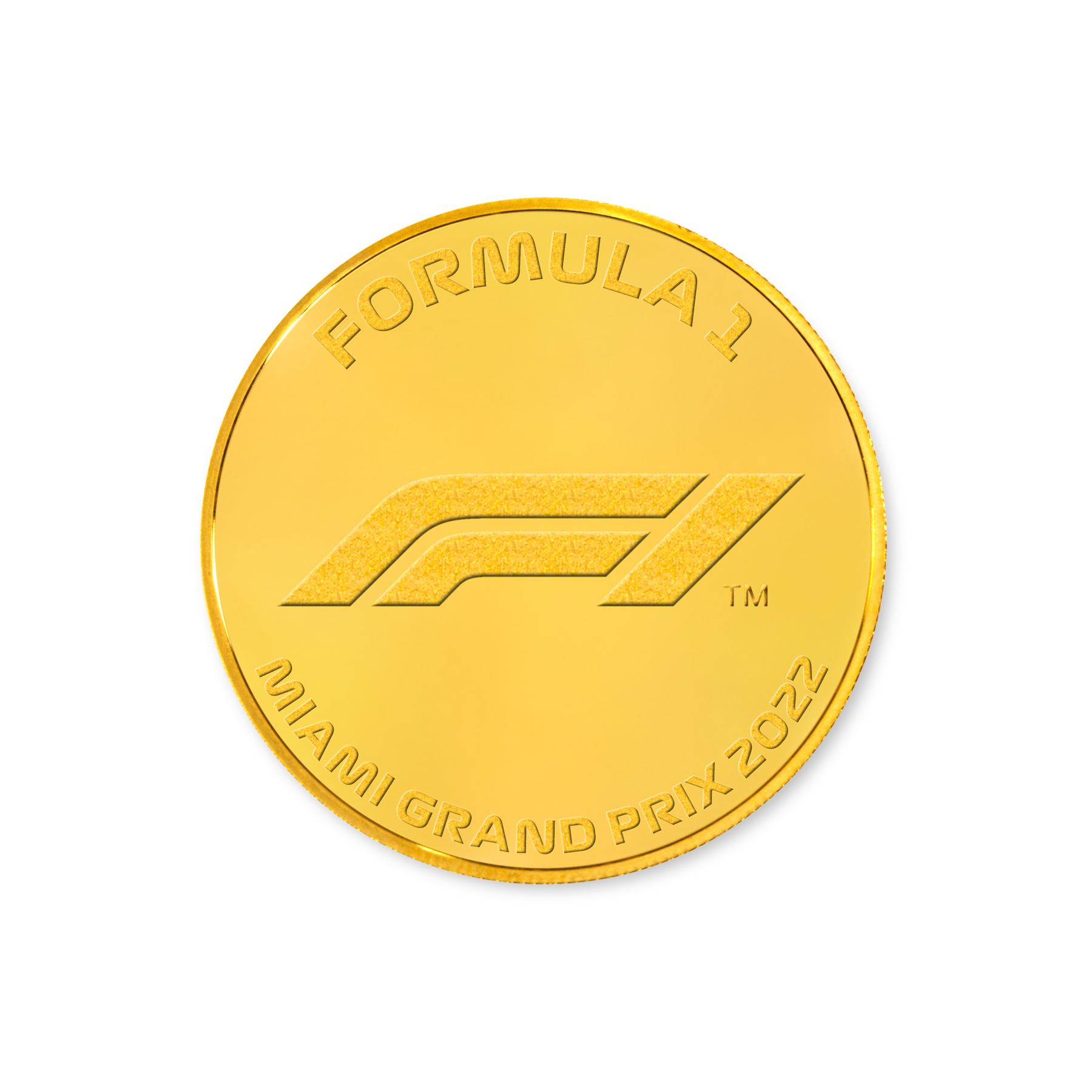 オールゴールドインワン 「プチブライス」All Gold in One Formula 1® Miami Grand Prix 1.5 oz Gold Coin 2022