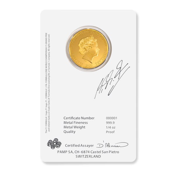Michael Schumacher 1/4 oz Gold Coin