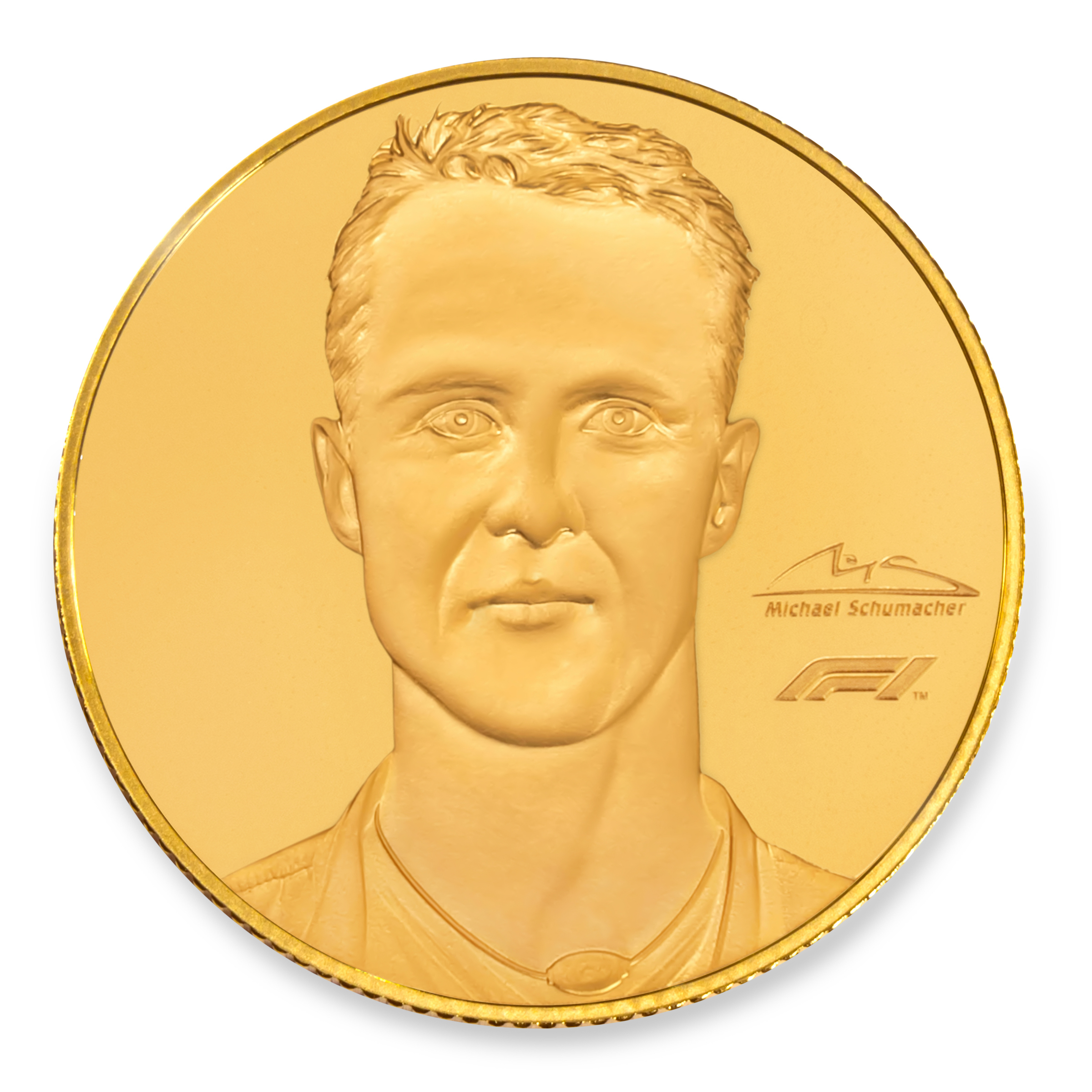 MICHAEL SCHUMACHER ピンズ Michael Schumacher 1/4 oz Gold Coin 2022 | Exclusive F1 Coin