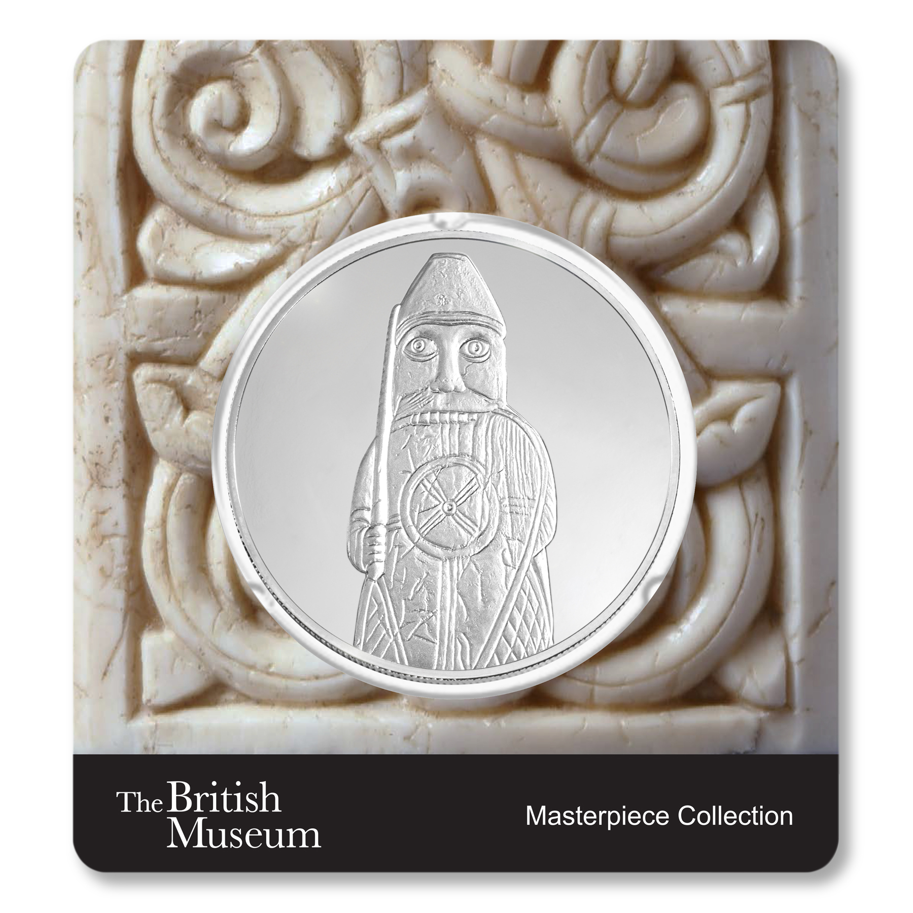 British Museum Chessmen The Berserker 2.5 oz Silver Coin